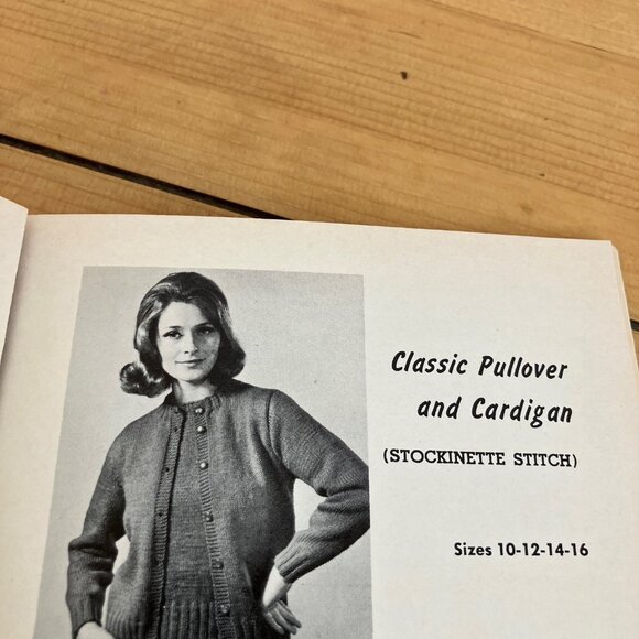 Learn How Book Needlecrafts Knitting Crochet 170-B Coats & Clark Revised 1971 - Picture 4 of 6